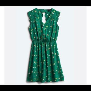Scallop Green Dress